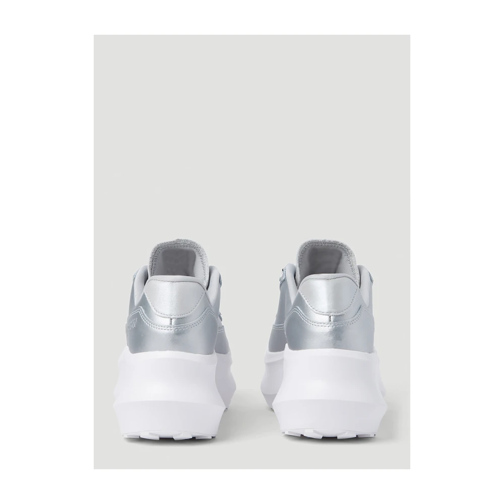 Metallische Leder Plateau Sneakers EH6251