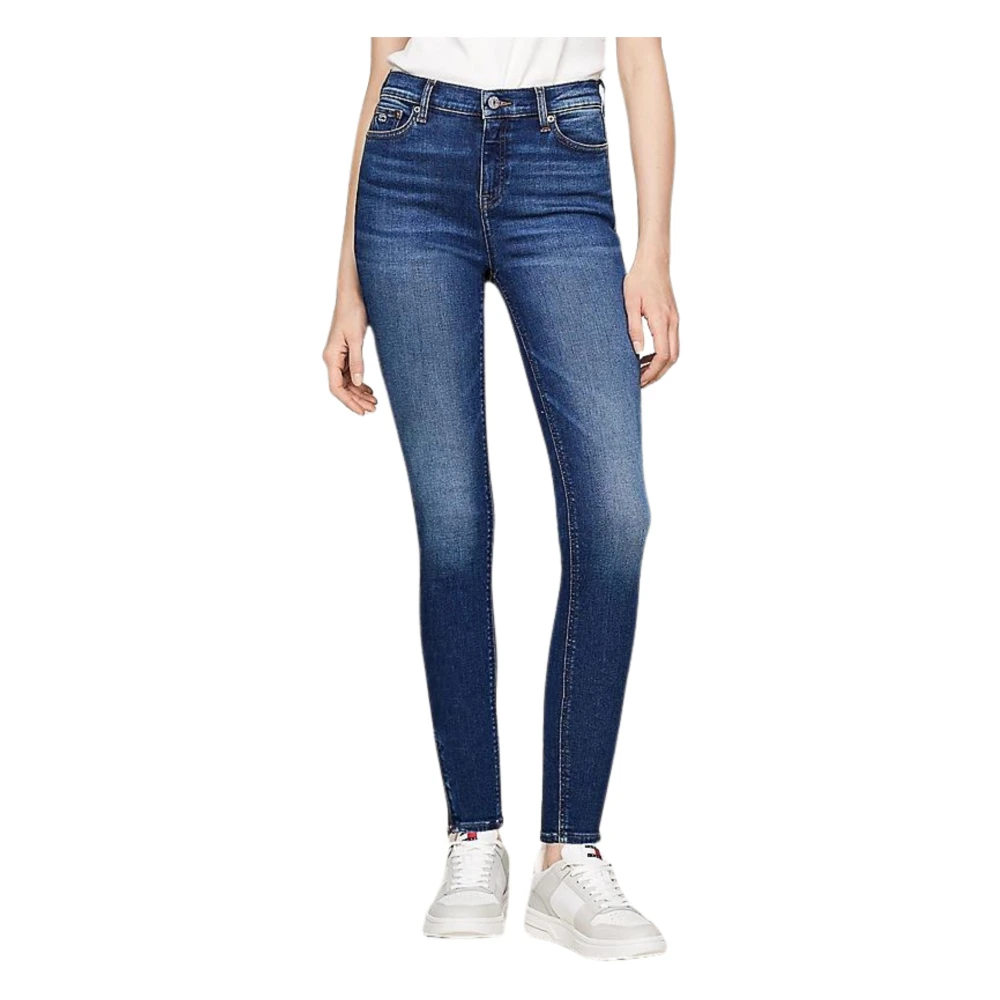 Tommy Hilfiger Vervaagde Skinny Fit Denim Jeans Blue Dames