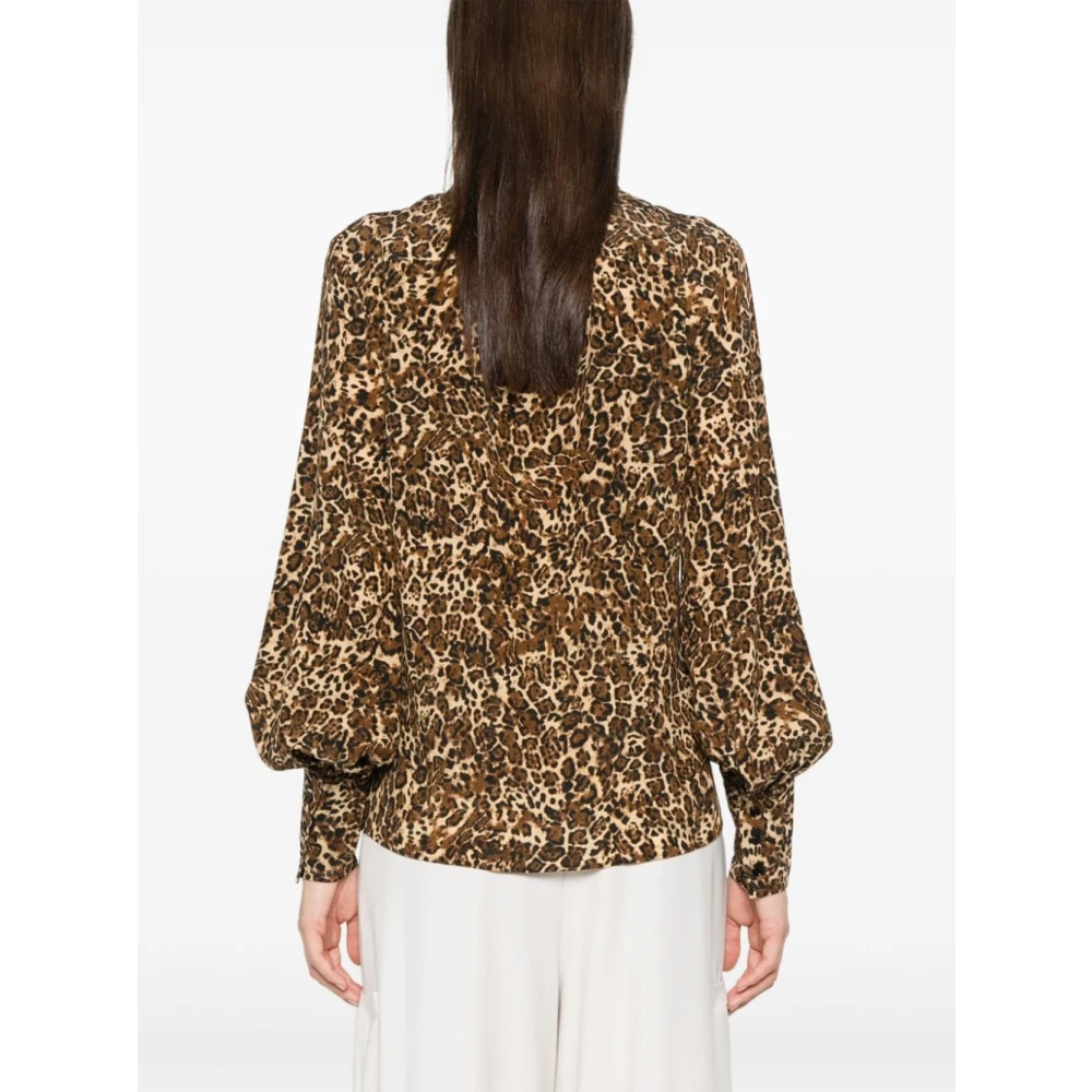 Isabel marant Zijde Blend Bruine Shirt voor Vrouwen Brown Dames