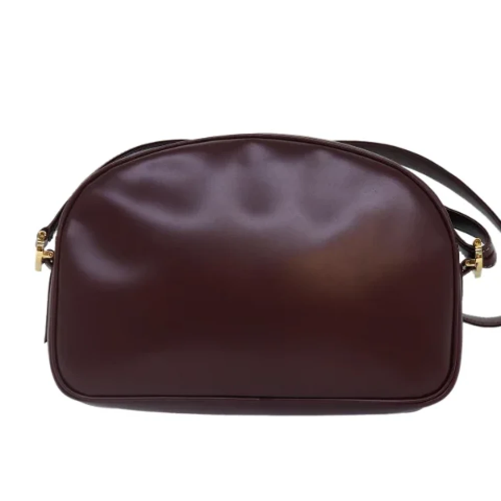 Cartier Vintage Pre-owned Leather shoulder-bags Red Dames
