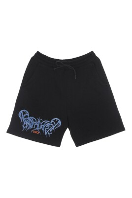 black-sweatshorts-elastic-waist-lightweight