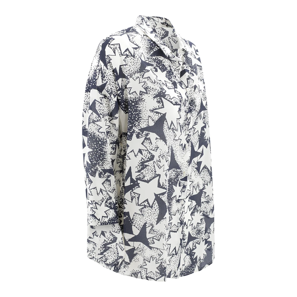 Max Mara Weekend Zijden Bedrukte Blouse met Klassieke Details Multicolor Dames