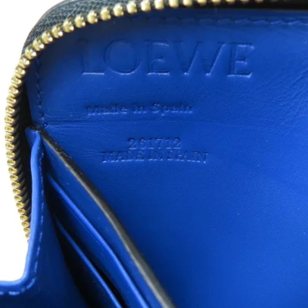 Loewe Pre-owned Leather wallets Black Dames