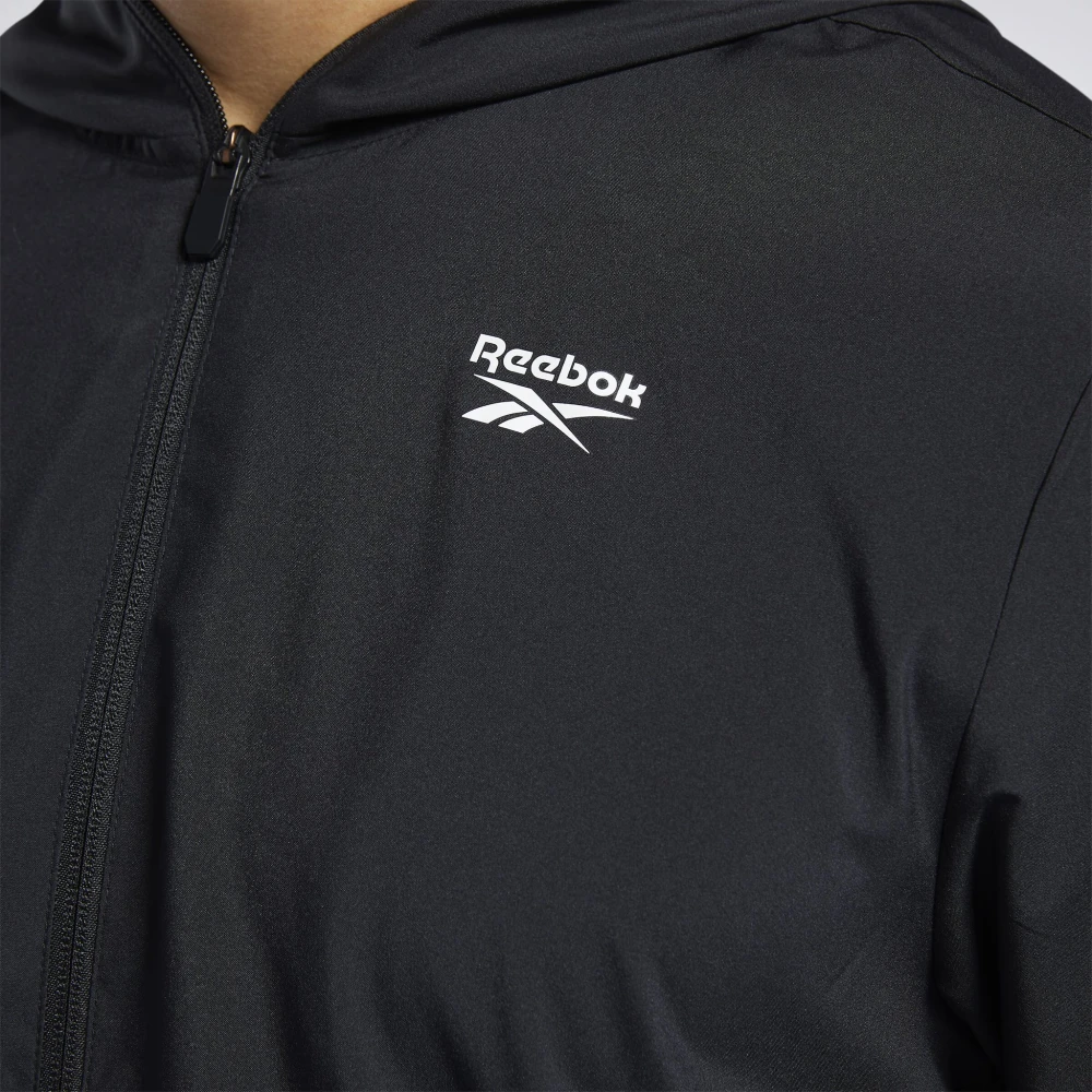Reebok Geweven jack voor training Black Heren