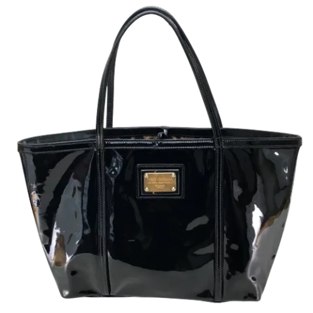 Dolce & Gabbana Pre-owned Leather totes Black Dames