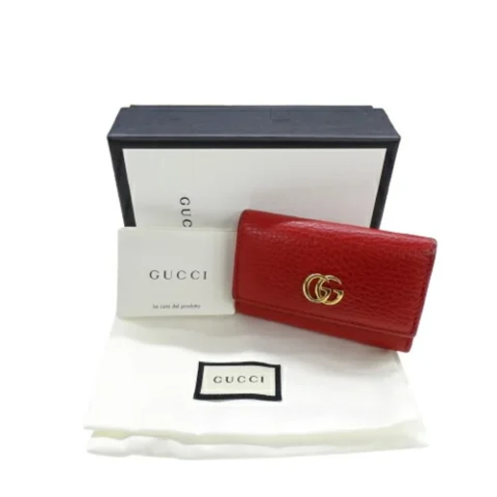 Gucci Vintage Pre-owned Leather key-holders Red Dames