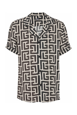 chemise-pyjama-imprimee-monogrammee