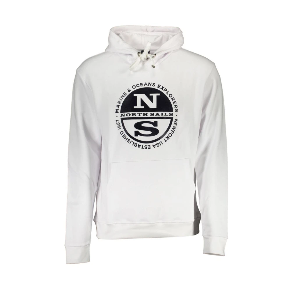 North Sails Men's White Hoodies, Xl, Hooded Sweatshirt