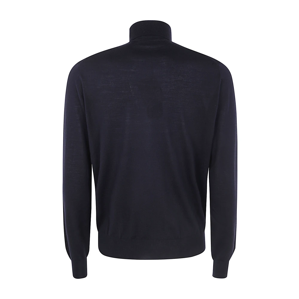 Filippo De Laurentiis Blauwe Merino Coltrui Sweater Blue Heren
