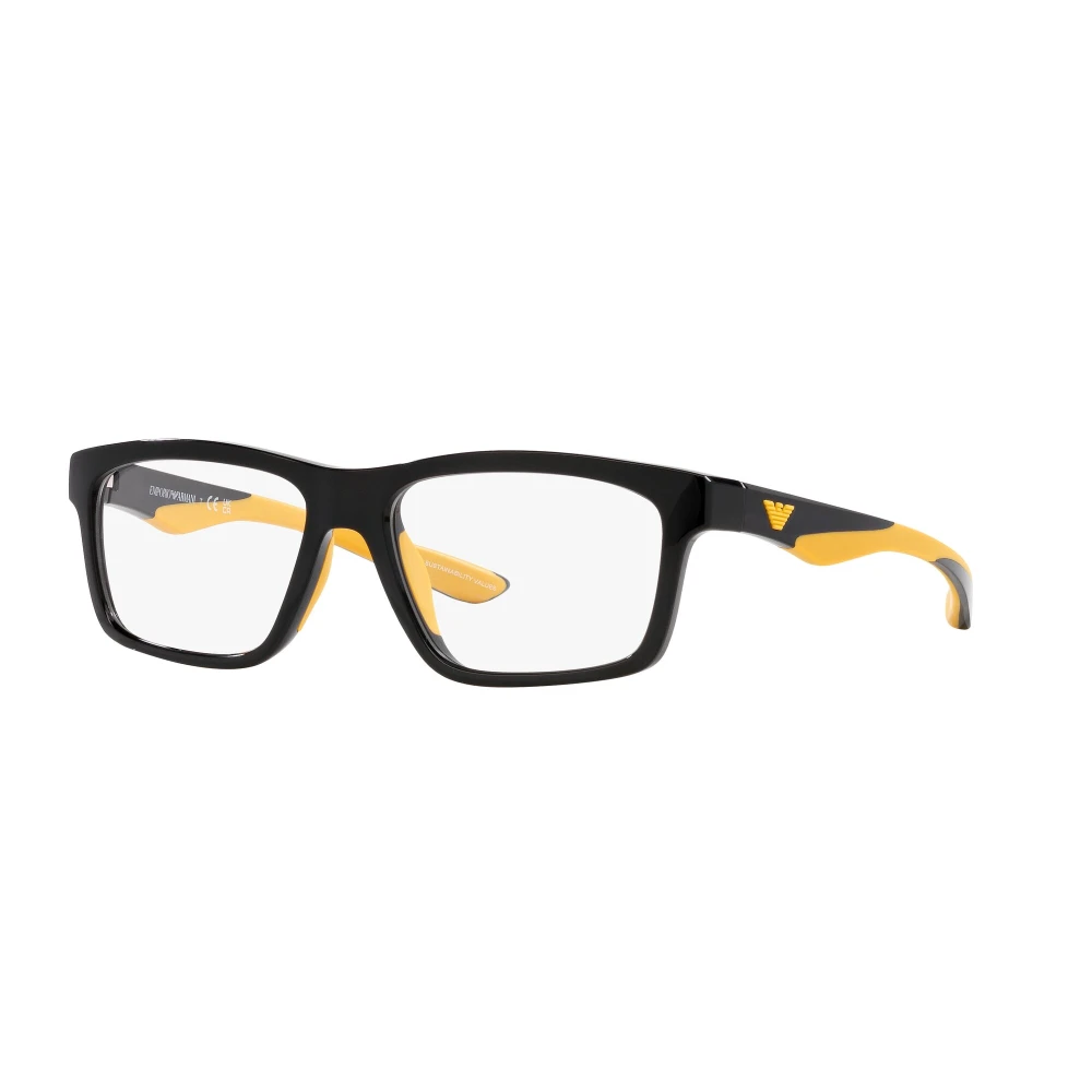 Emporio Armani Men's Black Eyewear Frames Medium