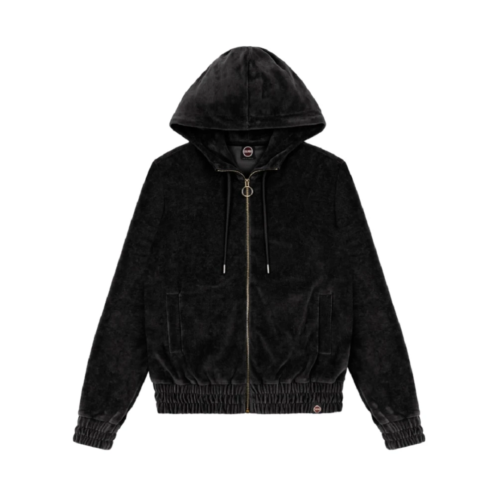 Colmar Women's Black Chenille Zip Sweatshirt