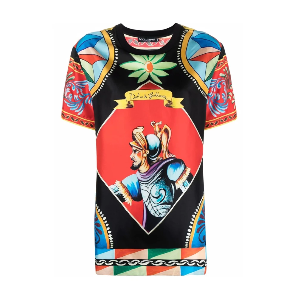Dolce & Gabbana Stylish Top For Fashion Enthusiasts - Female - T-Shirts - Multicolor - Xs - Tops