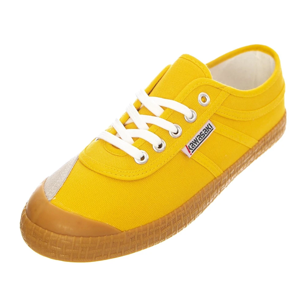 Kawasaki Scarpe Stringate Profilo Basso Heren Schoenen Geel