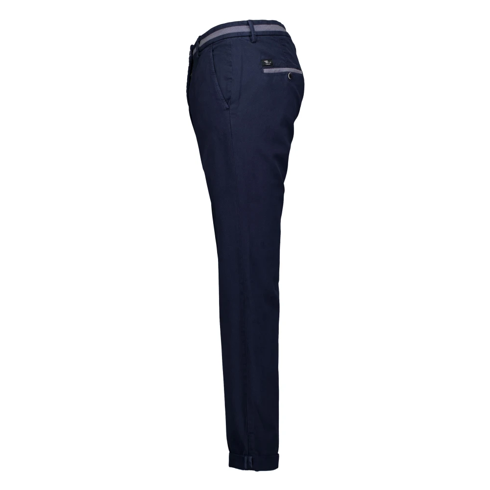 Mason's Blauwe Chino Broek Blue Heren