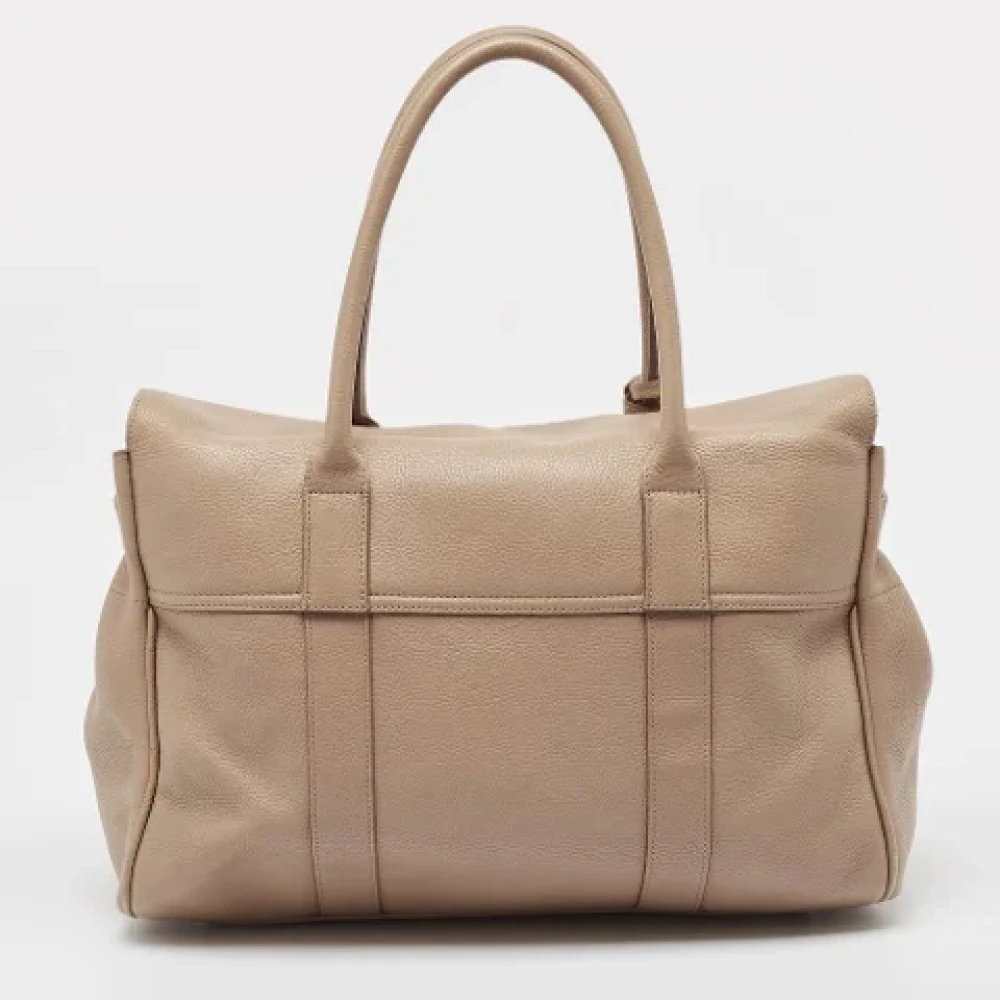Mulberry Pre-owned Leather totes Beige Dames