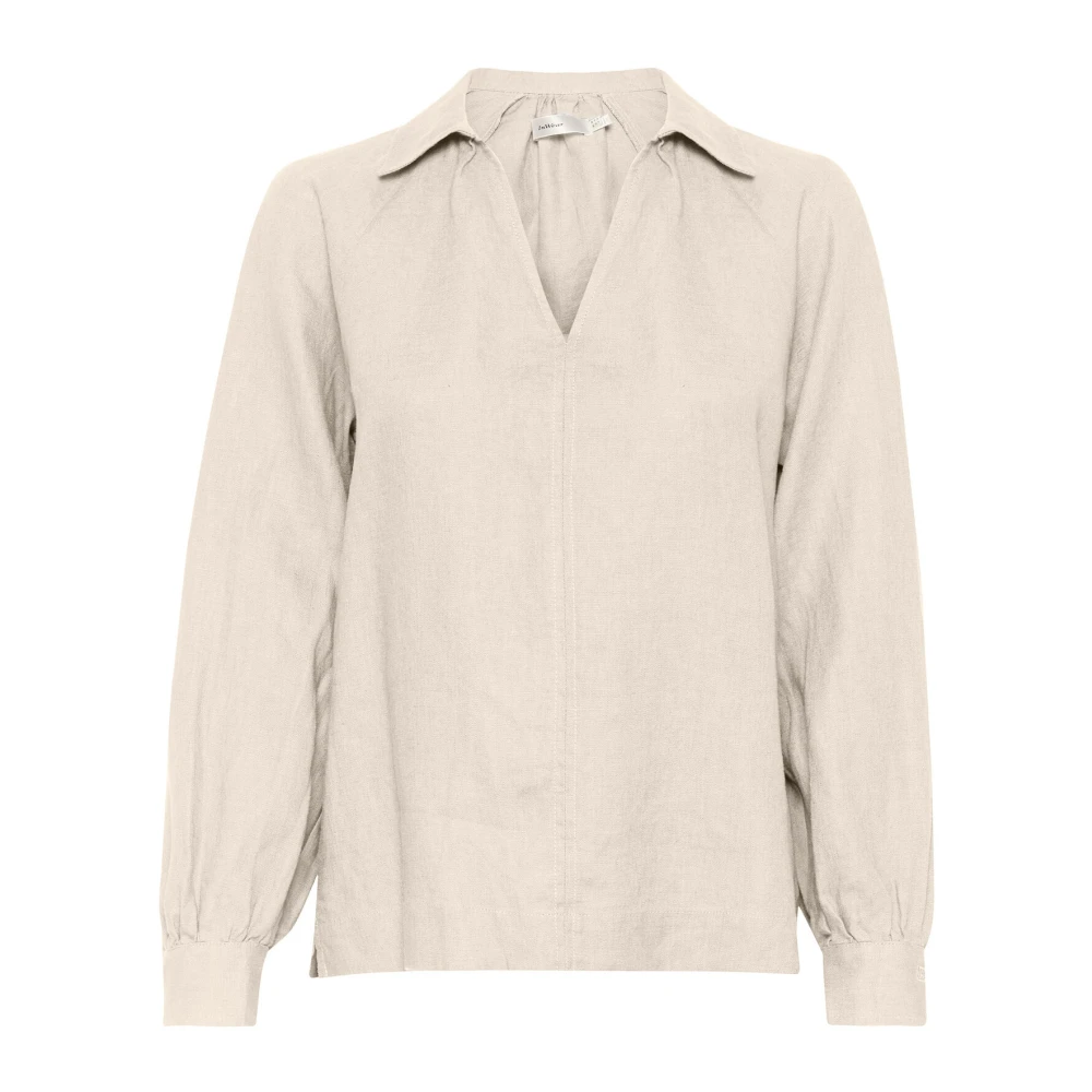 InWear Linnen Blouse Haze Melange Beige Dames