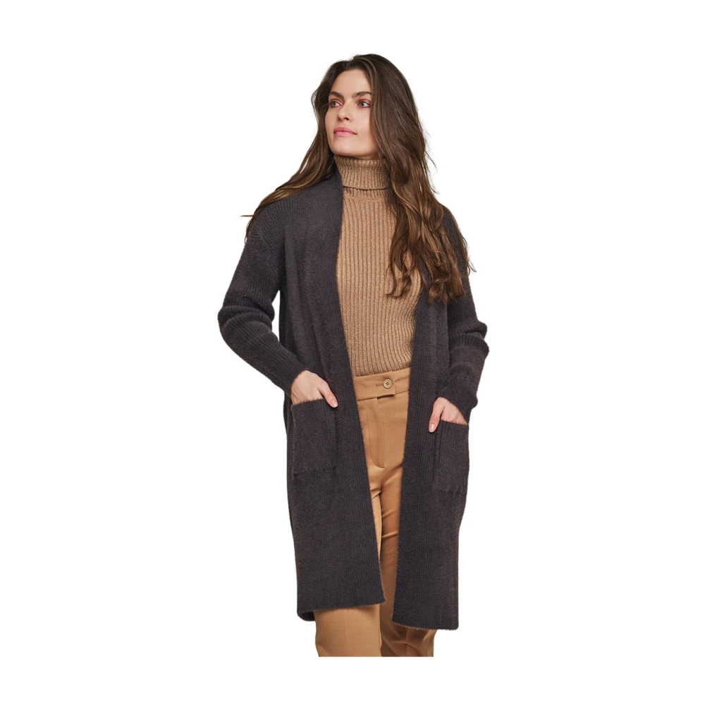 Rino&Pelle Lang Vest Cardigan Sara Gray Dames