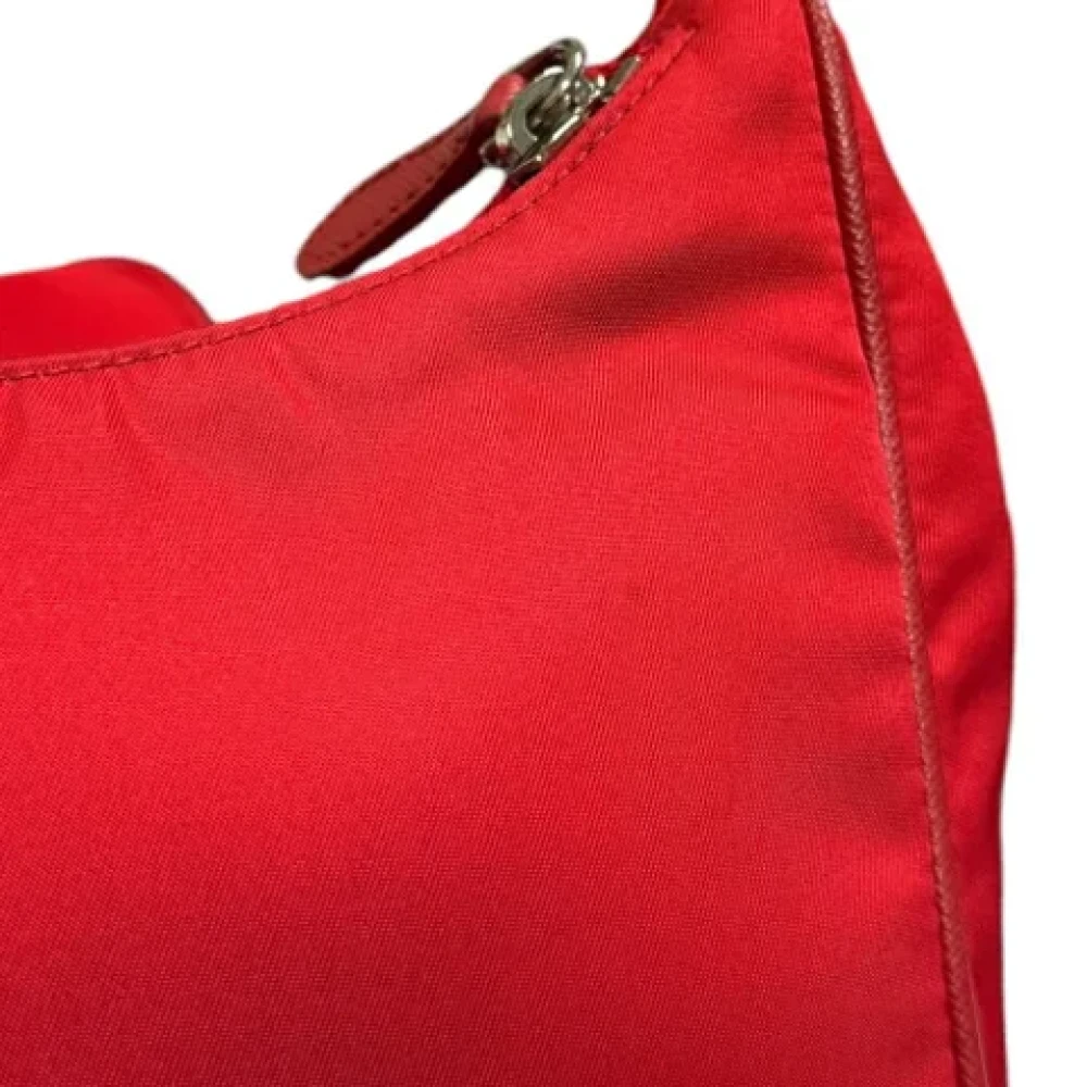 Prada Vintage Pre-owned Nylon prada-bags Red Dames