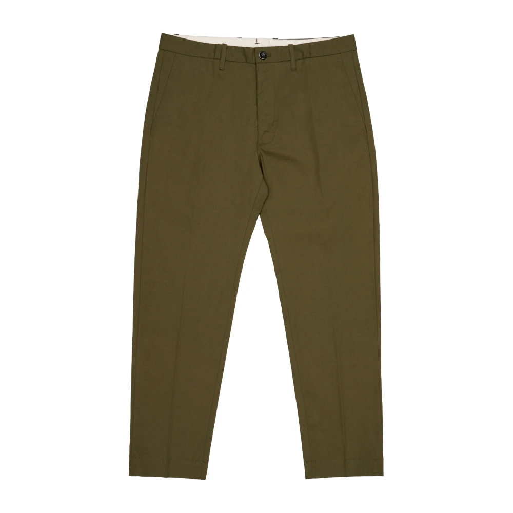 Nine In The Morning Relaxed fit katoenen chino broek Green Heren