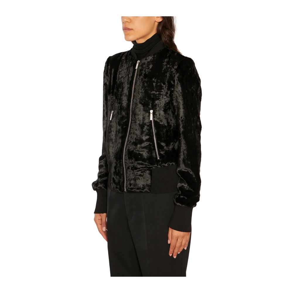 Sapio Velvet Bomberjack Black Dames