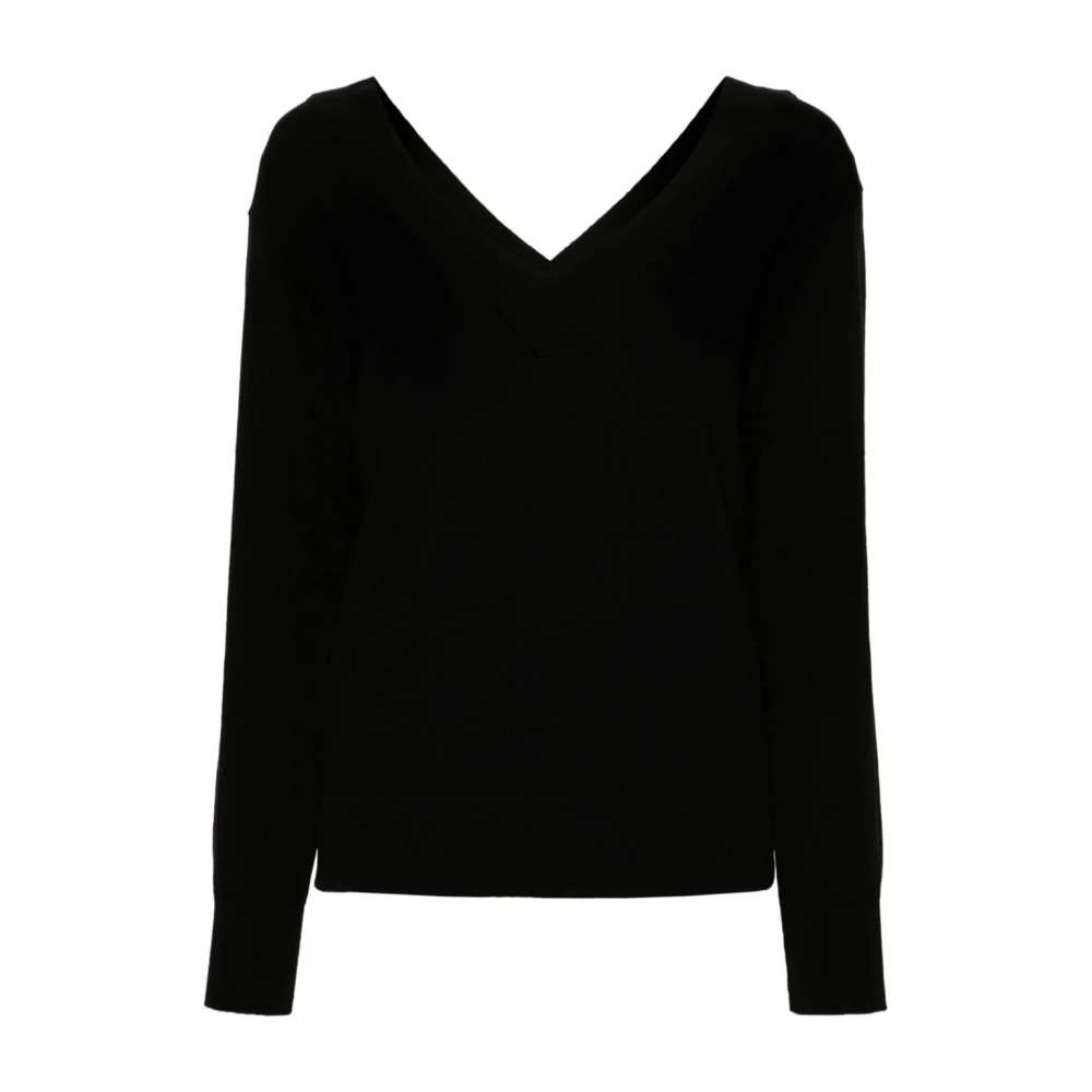 P.a.r.o.s.h. Zwarte Gebreide Top Black Dames