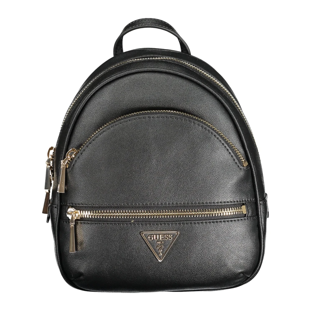 Guess Svart Manhattan Ryggsäck med Justerbara Remmar Black, Dam