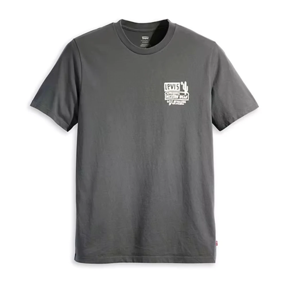 Levi's Grijze Western Logo T-shirt Gray Heren