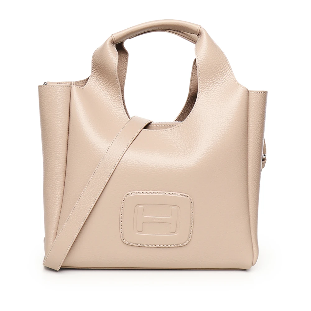 Hogan Geëtste Winkelzak in Beige Dames