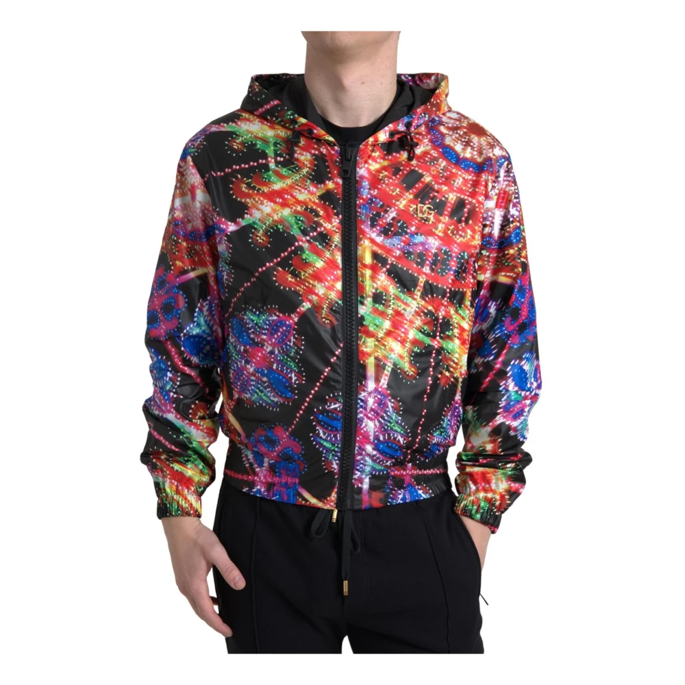 Dolce & Gabbana Hombre Multicolor - Sudadera Con Capucha Con Cremallera - Sweatshirts & Hoodies - S - Sudadera Con Capucha Con Cremallera