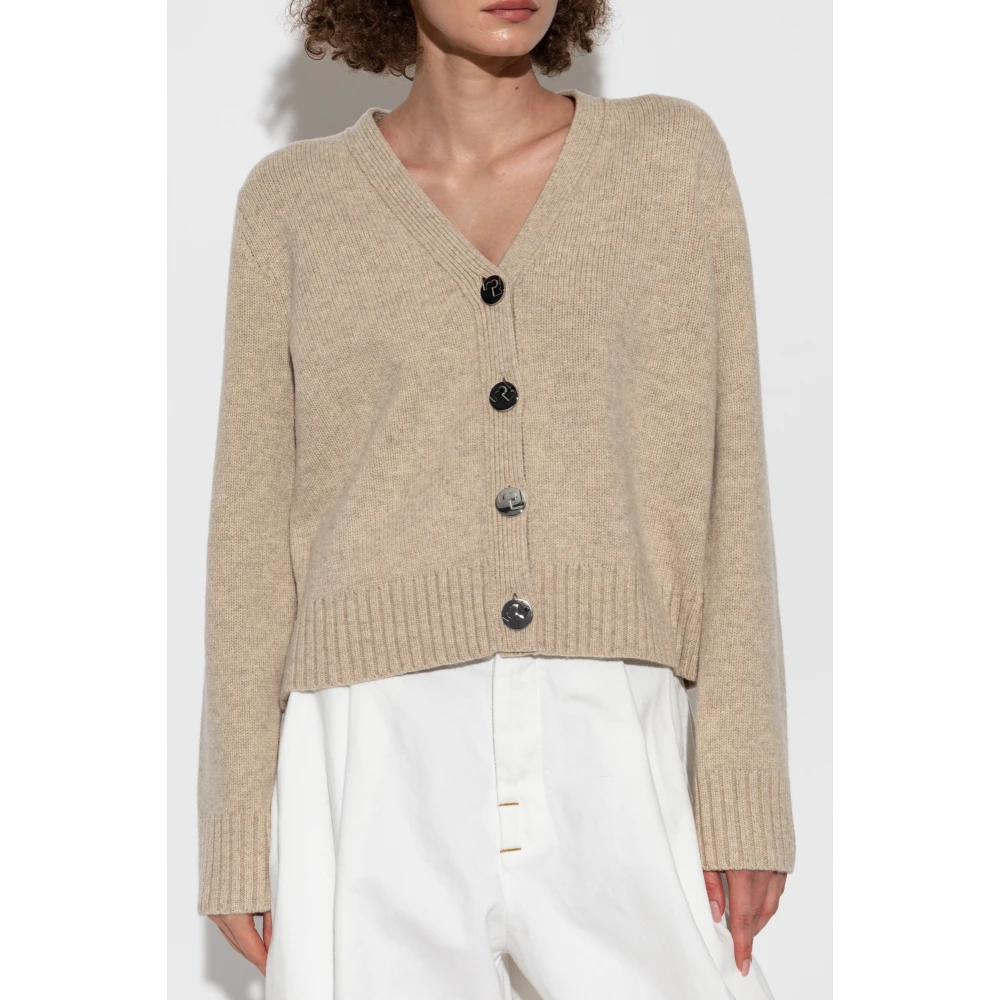 TORY BURCH V-hals cardigan Beige Dames