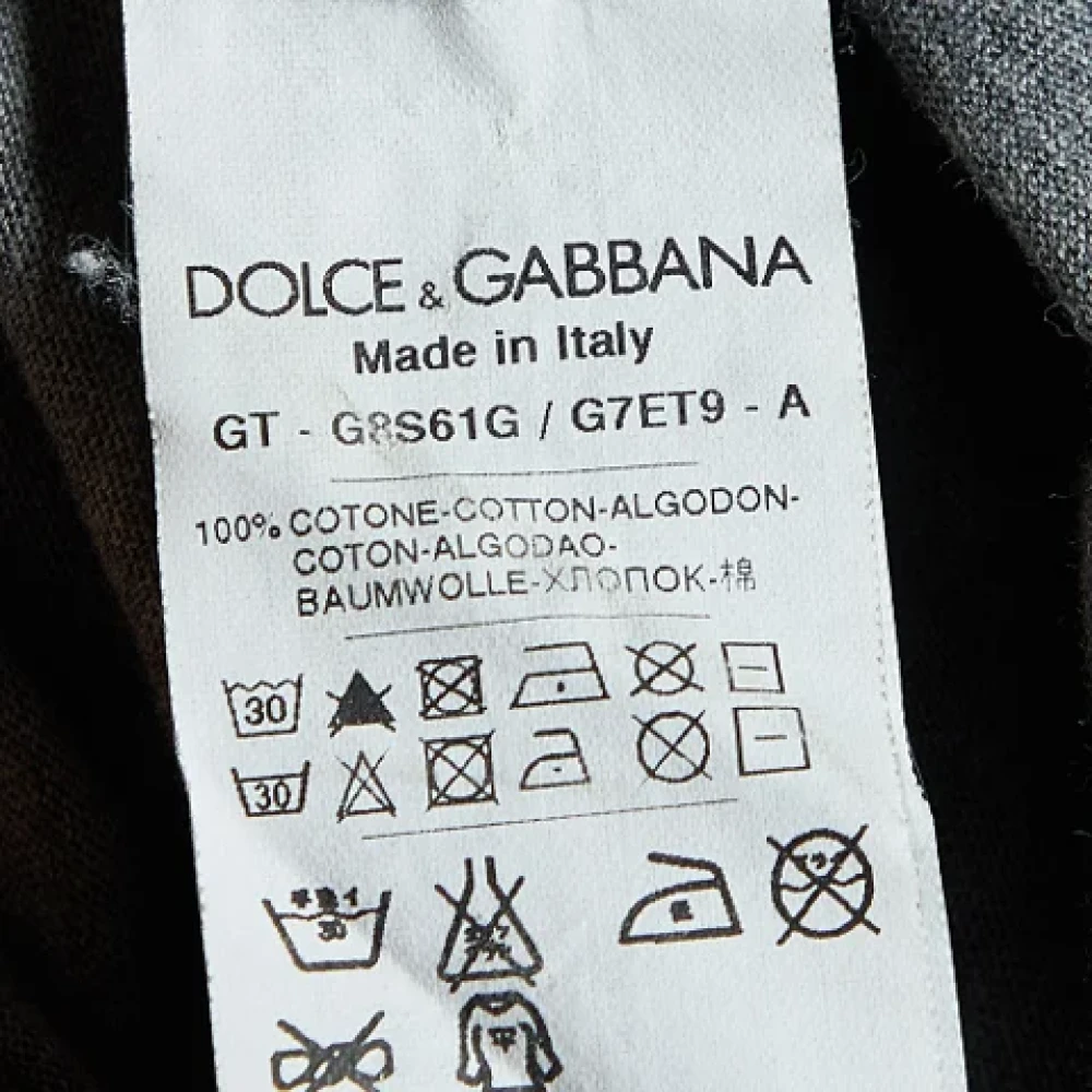 Dolce & Gabbana Pre-owned Cotton tops Gray Heren
