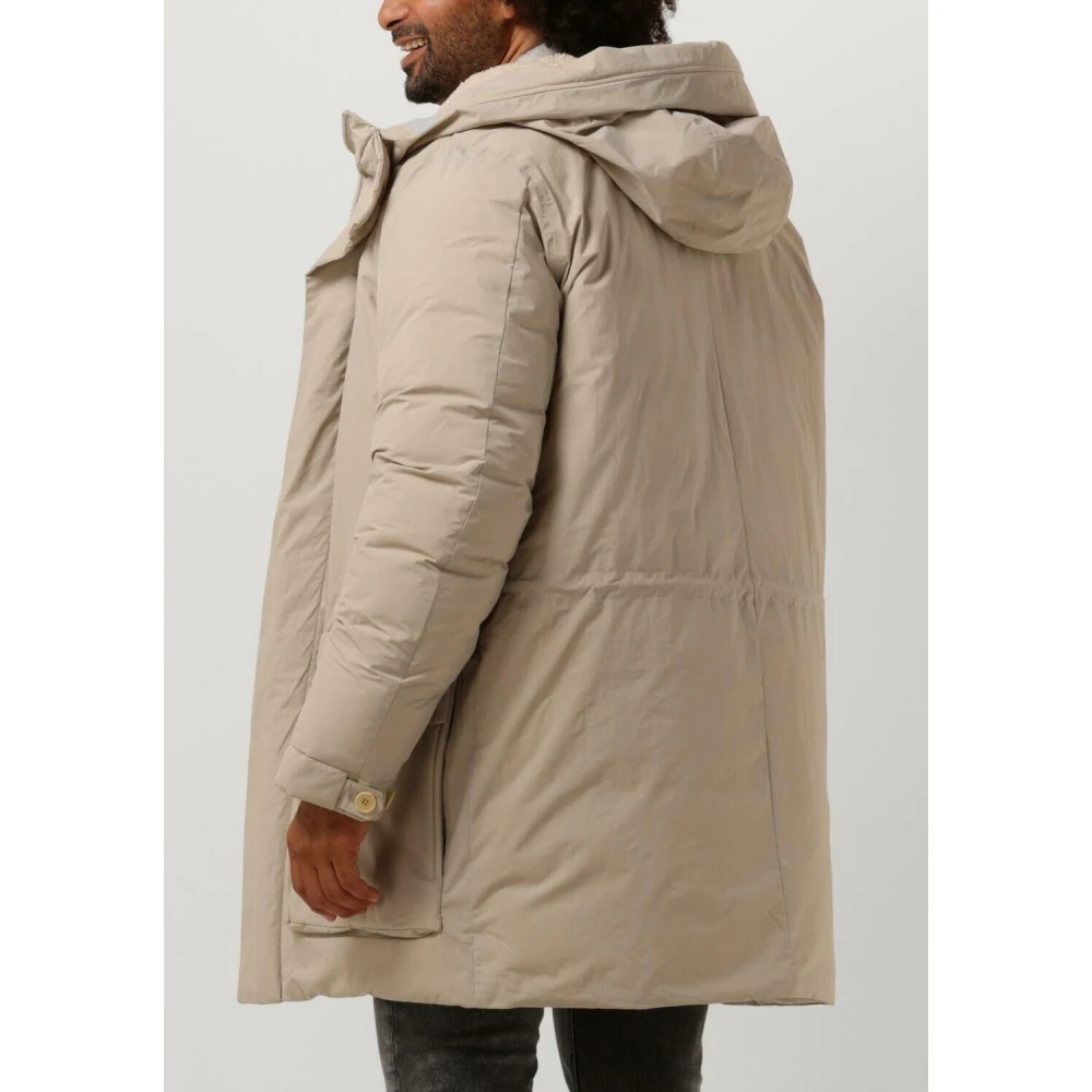 Elvine Stijlvolle Winterjas Beige Heren