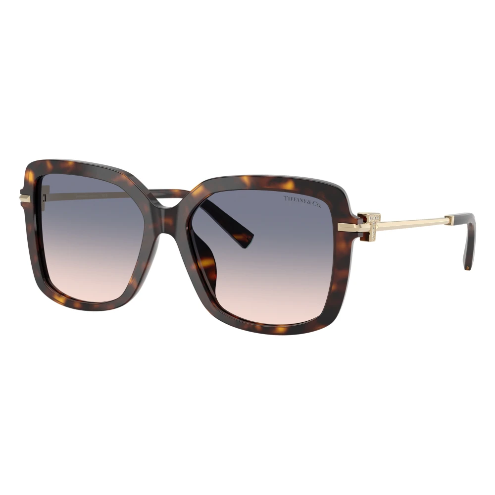 Tiffany Brown Woman Tf4252b 801516 Sunglasses Acetate Turtle Squared Normal Nuanced - Image 4