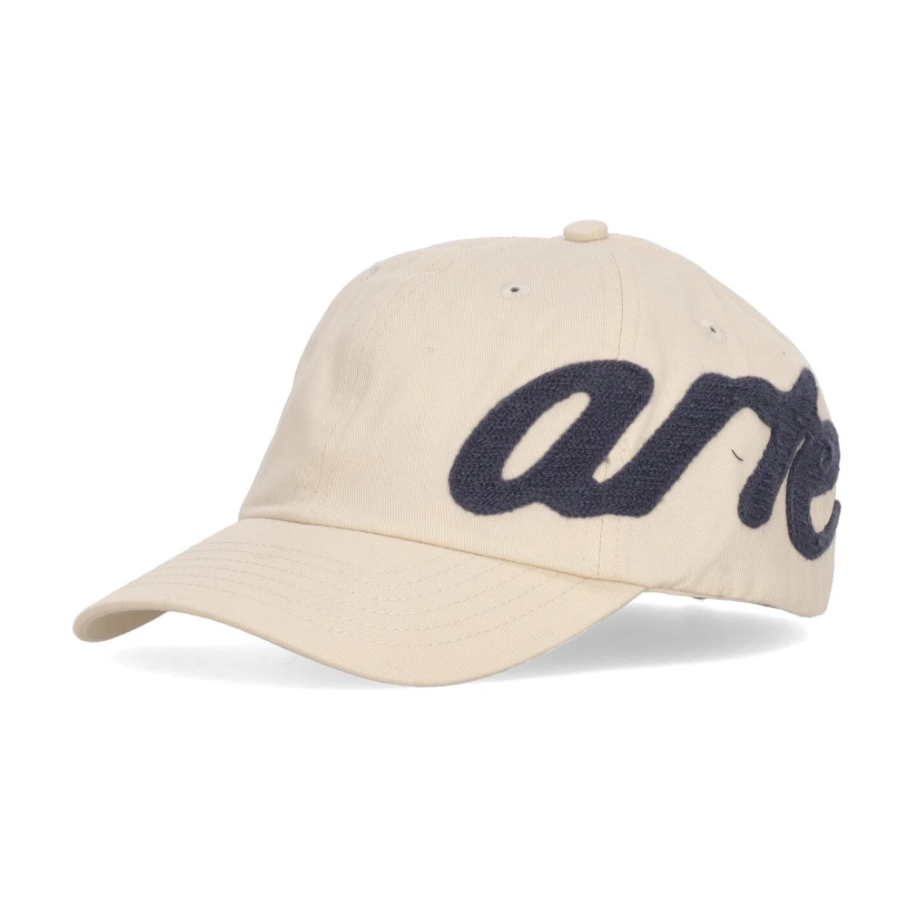 Arte Antwerp Gebogen klep geborduurde patch hoed Beige Unisex