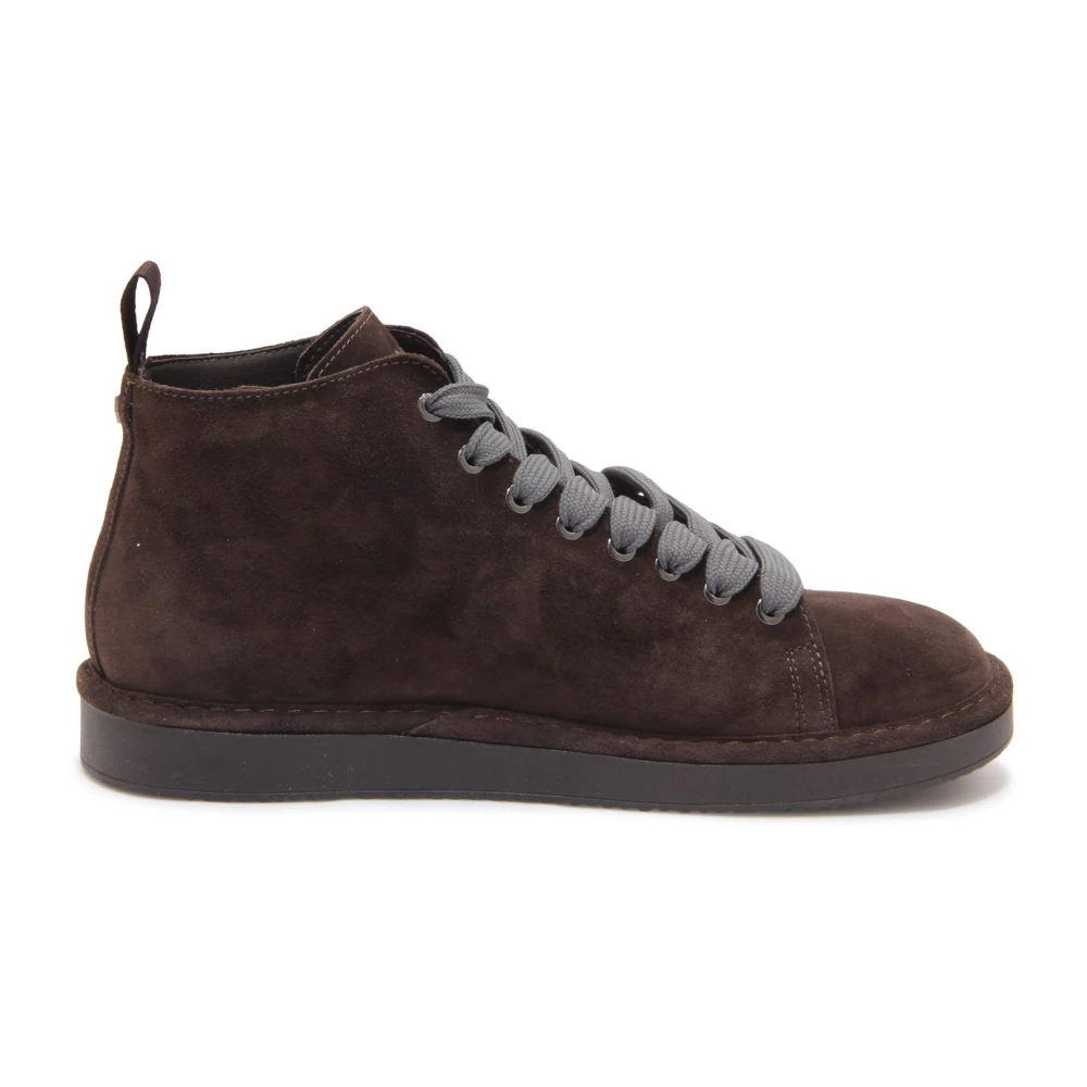 Panchic Enkellaars Suède Microvezel Voering Ebony- Heren Schoenen Bruin