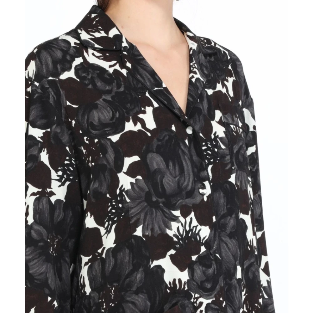 N21 Bloemenprint overhemd met knoopsluiting Multicolor Dames