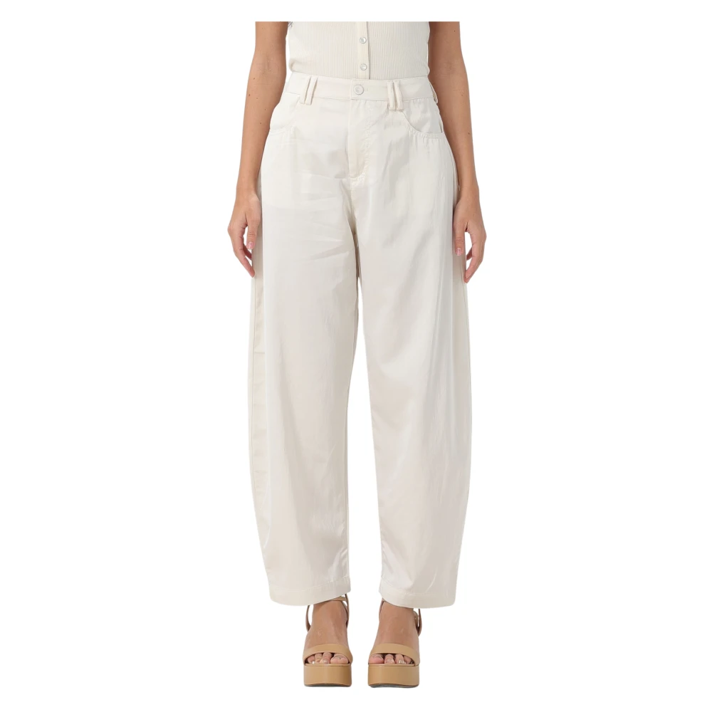 pinko Satin Pollock Broek Pink Dames