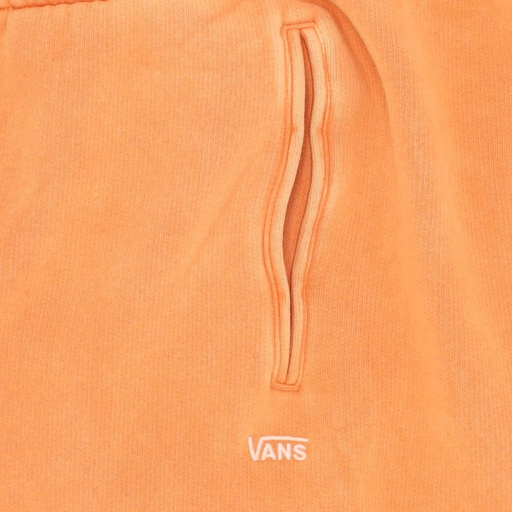Vans Comfortabele Gewassen Oranje Sweatpants Elastische Boord Orange Heren