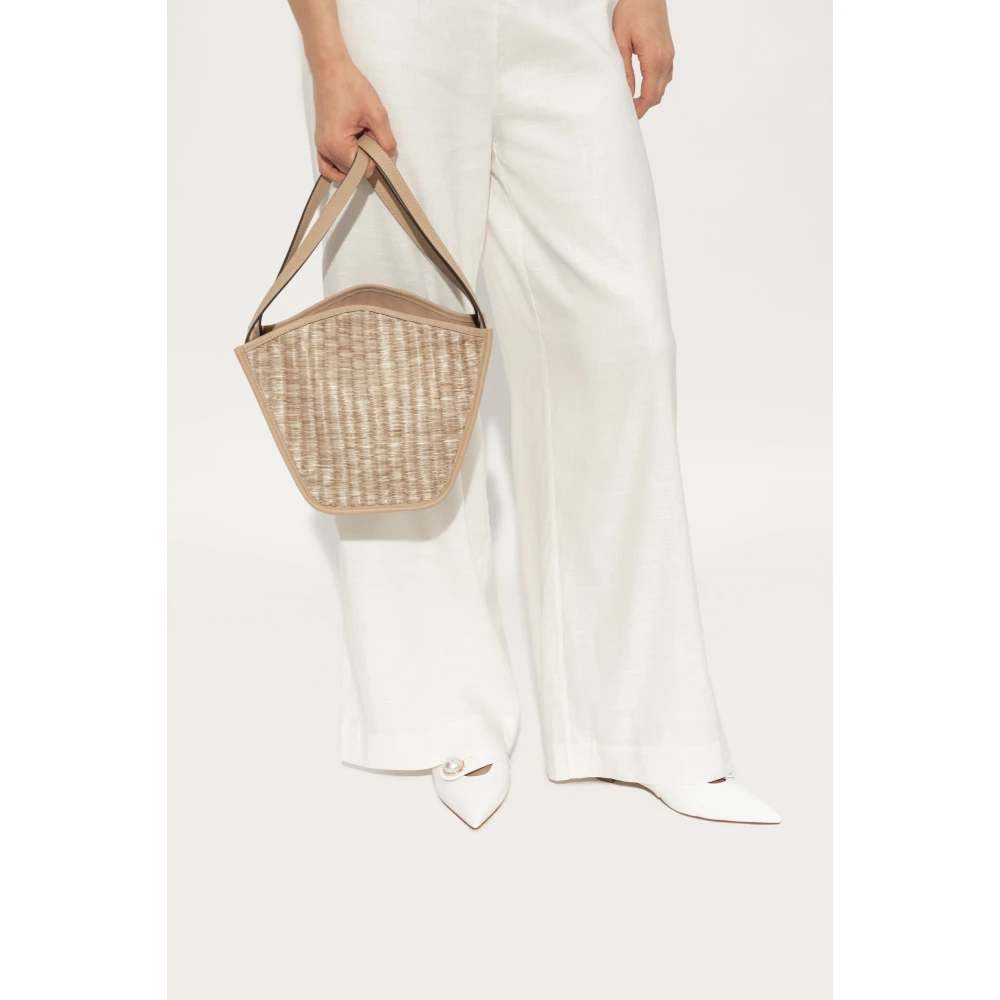 Cult Gaia Saddie Kleine Handtas Beige Dames