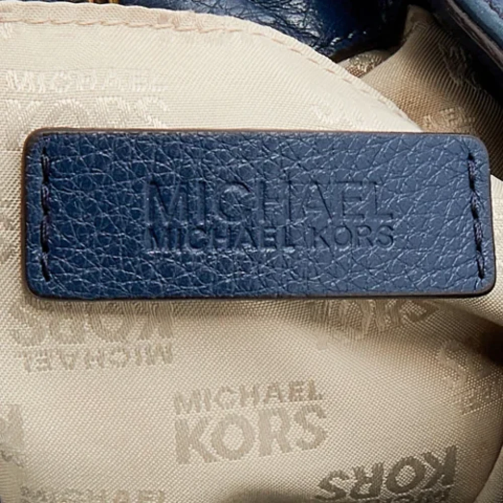 Michael Kors Pre-owned Leather totes Blue Dames