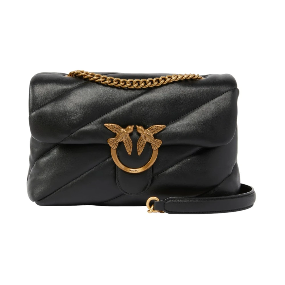 Pinko Women's Black Classic Love Bag Puff Maxi Quilt - Cross Body Bags - One Size - Bags