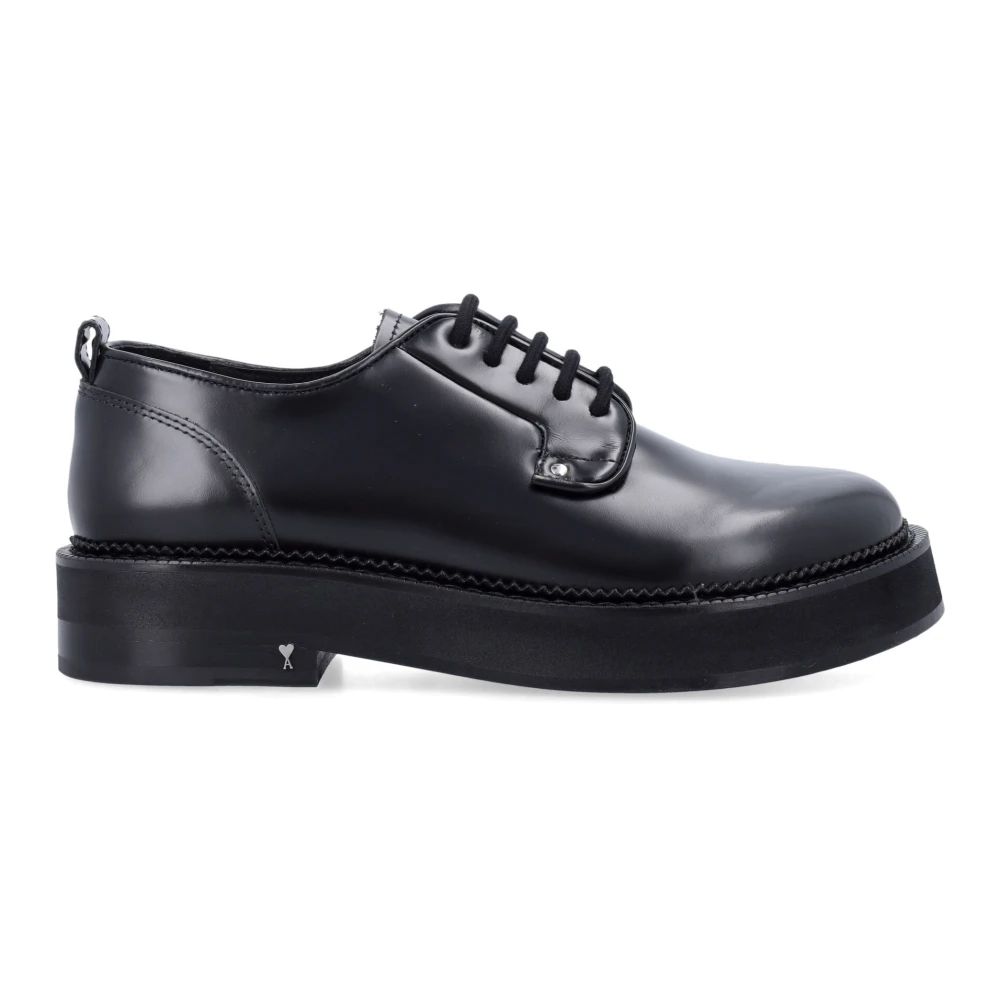 Ami Paris Svarta Chunky Loafers Stängda Skor Black, Herr