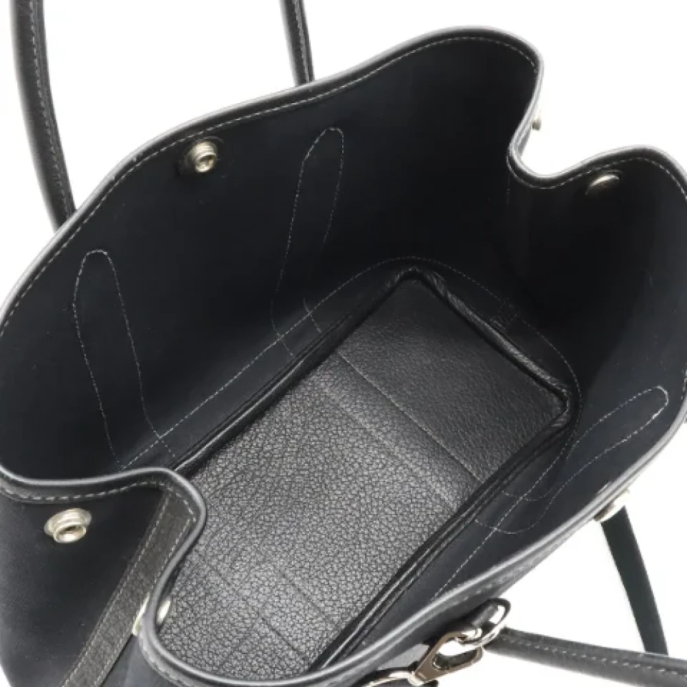 Hermès Vintage Pre-owned Canvas shoulder-bags Black Dames