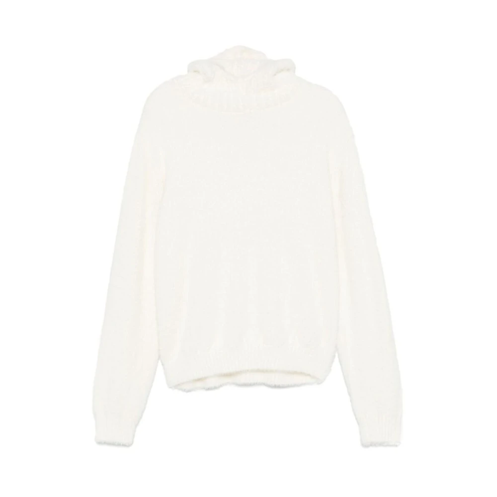 Loverboy by Charles Jeffrey Amandel Beige Hoodie met Dierenoren White Heren