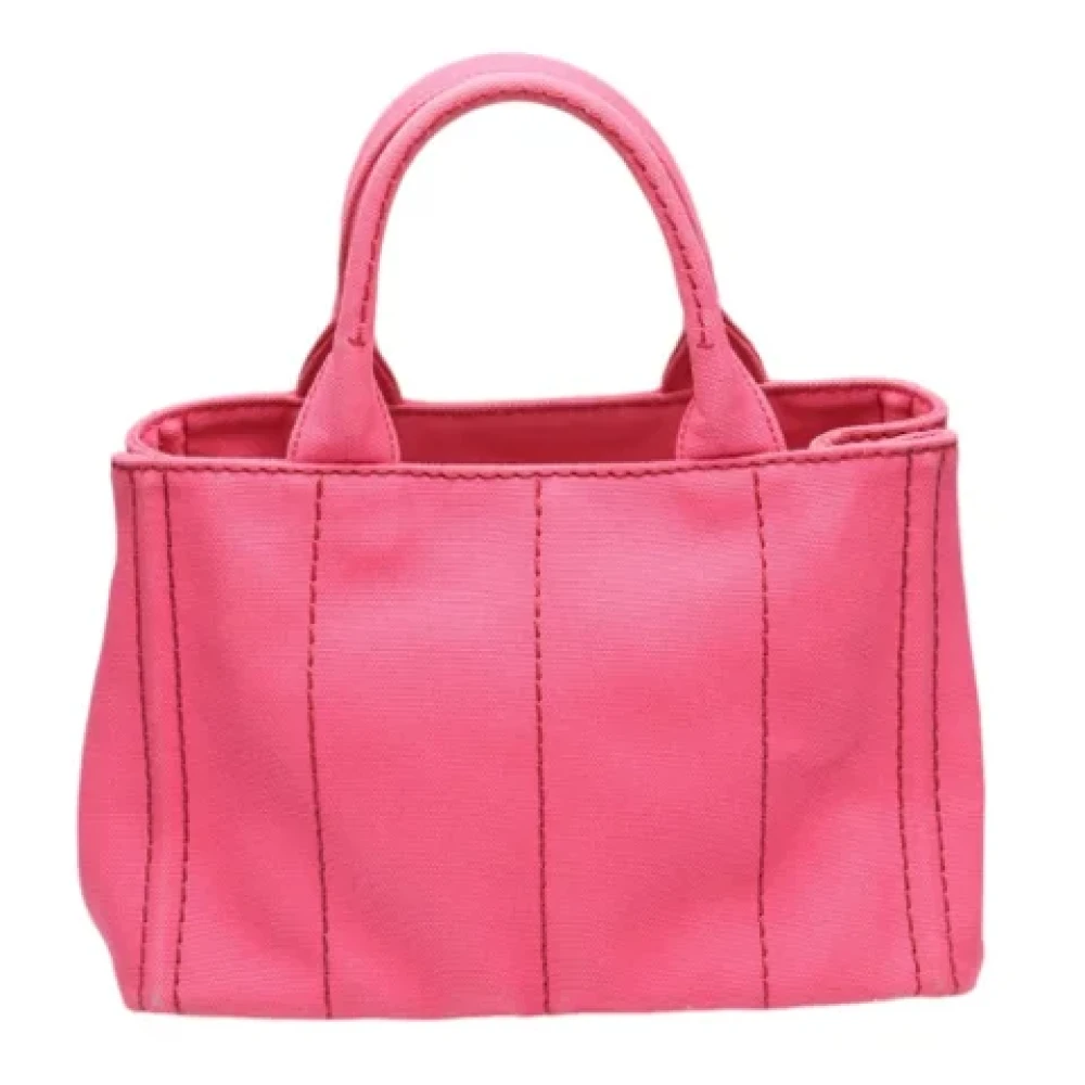 Prada Vintage Pre-owned Denim totes Pink Dames
