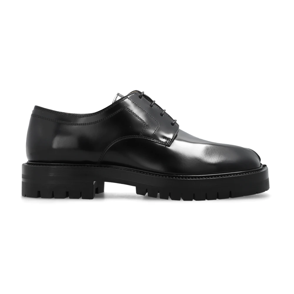 Maison Margiela Handtekening Tabi Derby Schoenen Black Dames