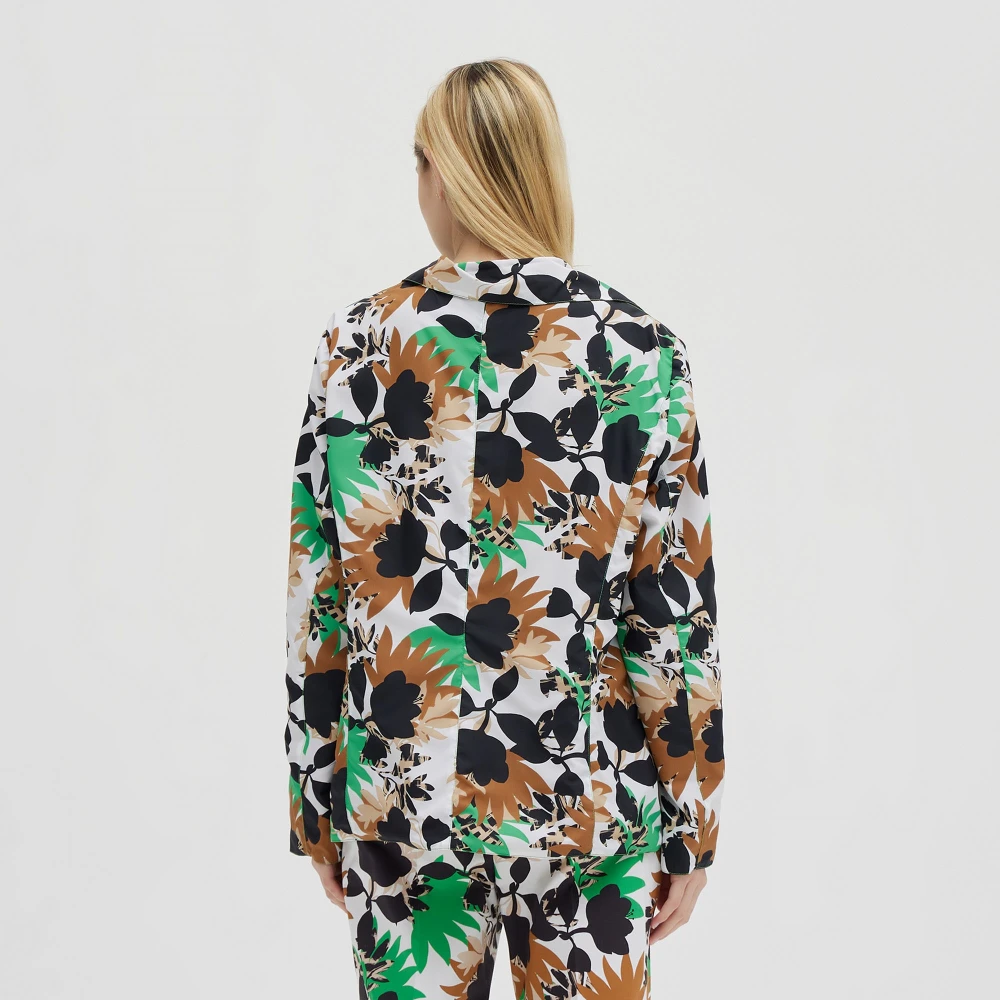 Giorgio Grati Omkeerbare Jungle Glamour Jas Brown Dames