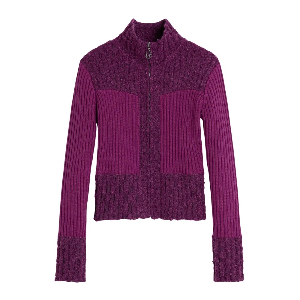 Desigual Vrouw Purper Repris Jers Perth Cardigan