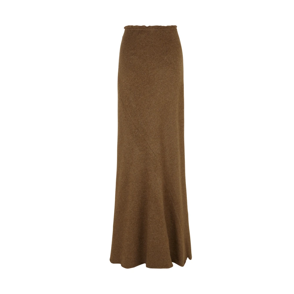 Cortana Single kasjmier lange rok Brown Dames