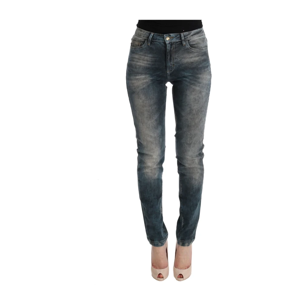 Roberto Cavalli Blue Chic Wash Slim Fit Jeans - Female - Slim Fit Jeans - W26 - Jeans